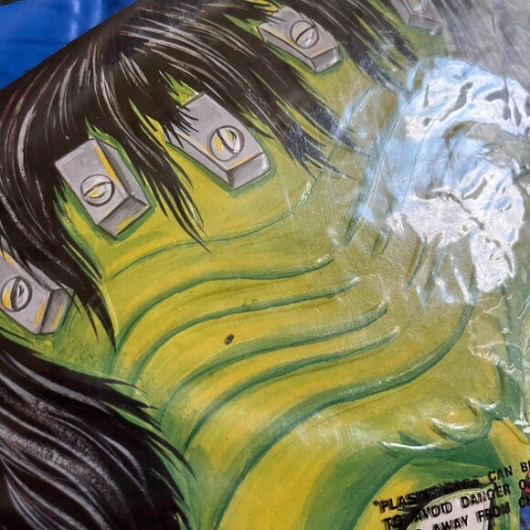 Vintage Ben Cooper Frankenstein Monster Halloween Costume wtih Topper Mask - Picture 7 of 9